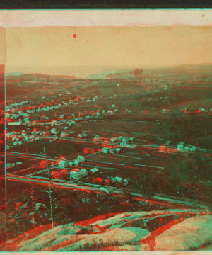 Camden as seen from the top of Mount Battie. 1869?-1880?