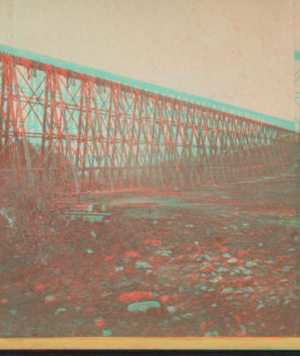 Section of Trestle Bridge on the New York, Boston & Montreal  Railway, at East Tarry Town, N.Y. [ca. 1873] [1865?-1915?]