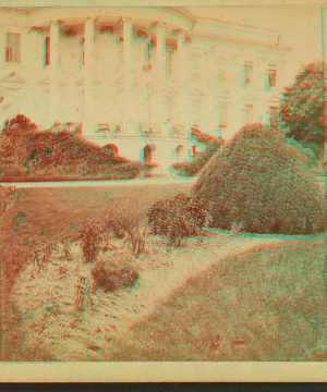 Rear view of White House. 1860?-1910?