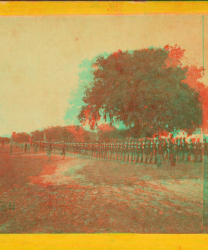 Dress parade of the 1st South Carolina Colored Regiment. 1880?-1891? 1861-1865 one view copyright 1904