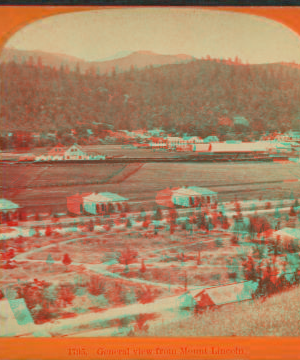 General view from Mount Lincoln. 1868?-1909 1866-1874