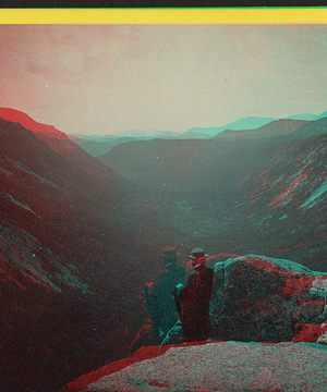 View from Mt. Willard, down the notch - White Mountains, N. H.