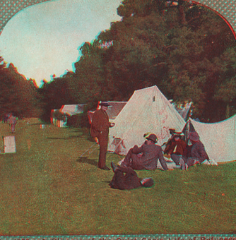 A glimpse of the quiet camp life of refugees in Golden Gate Park after the San Francisco disaster