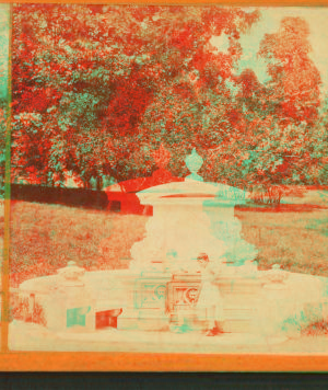 [Woman at the Fountain. Druid Hill Park.] [ca. 1865] 1859?-1885?