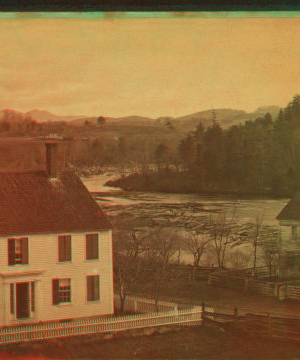 [View of a home near the river.] 1868?-1885?