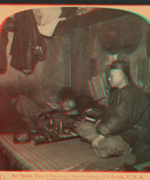 An Opium Den, Chinatown, San Francisco, California. 1868?-1900? 1898