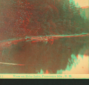 View on Echo Lake, Franconia Mts. N.H. [ca. 1860] 1858?-1890?