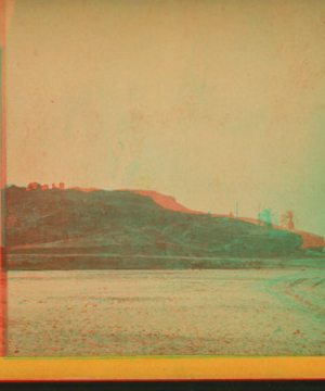 View of Presidio Fort from river side. 1870?-1885? 1875