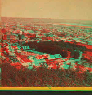 View of Dubuque city from the south-west side. 1865?-1875?