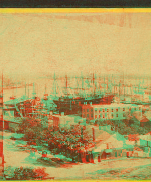 Baltimore Harbor from Federal Hill, looking S.E. [ca. 1870] 1860?-1890?