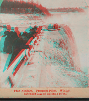 Free Niagara, Prospect Point, winter. 1860?-1905