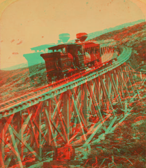 Train going up Mt. Washington, N.H. 1860?-1903? [ca. 1890]