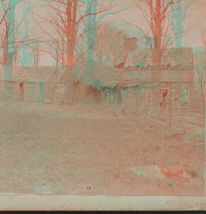 [View of small huts with thatched roofs.] 1891-1896