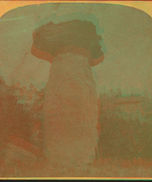 Mushroom rock. Natural monuments in Monument Park. 1865?-1900?