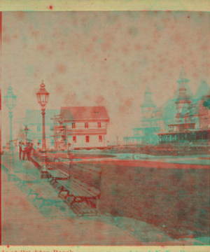 Coney Island, N.Y. Promenade at Brighton Beach. [1865?]-1919