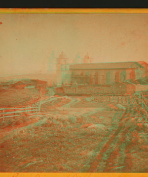 Rear view of [?] Cemetery. ca. 1875