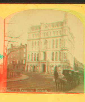 Masonic Temple, Boston. 1867?-1875?