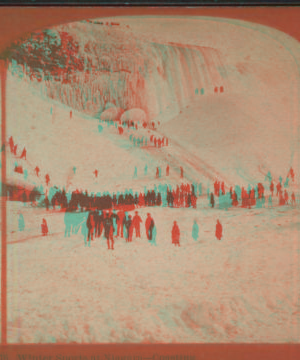 Winter sports at Niagara, coasting. 1869?-1880?