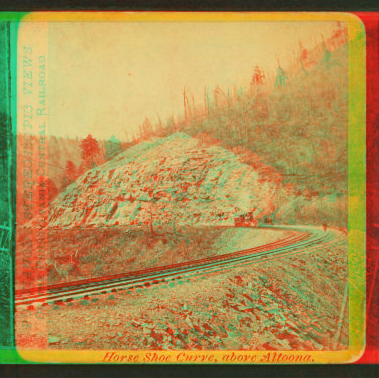 Horse Shoe Curve, above Altoona. 1870?-1880?