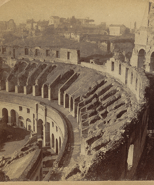 Palatine Hill, from the Colosseum, Rome, Italy