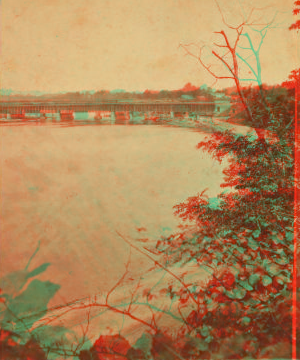 New Gerard [Girard] Avenue foot bridge, Fairmount Park. 1860?-1910?