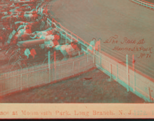 The Race at Mammoth Park, Long Branch, N.J.. [ca. 1885] 1860?-1890?