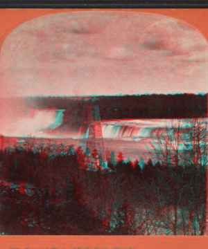 General view of falls from Canada. 1869?-1880?