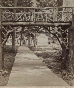Approach to Amphitheatre from Simpson Avenue. 1870?-1890?