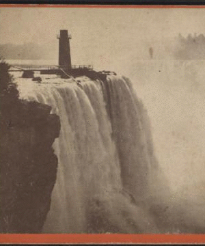 Niagara - The  Horse-Shoe Fall and Terrapin Tower, from Goat Island. [1863?-1880?]