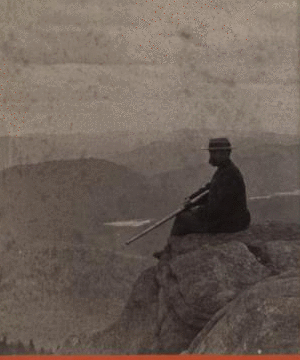 [Man enjoying the scenery.] [ca. 1880] 1860?-1885?