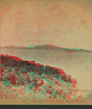 Angel Island, from Black Point. 1869 1858?-1906?