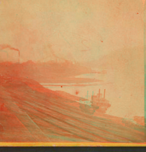 View [of Ohio River] at Wheeling, [W.] Va. 1870?-1885? [ca. 1863?]