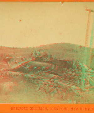 Railroad collision, Long Pond, New Hampton, N.H. 1869?-1880?