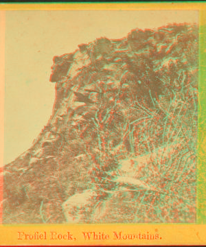 Profile Rock, White Mountains. [ca. 1875] 1858?-1890?