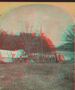 Camp Malcher, Catskill Mountains. [1858?-1880?] [ca. 1865]