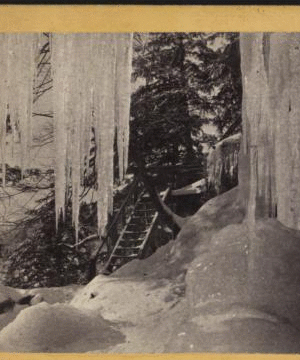 [Ice and snow scene in the Catskills.] [1860?-1870?]