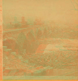 The fatal bridge, Johnstown disaster, Pa., U.S.A. 1880?-1895?