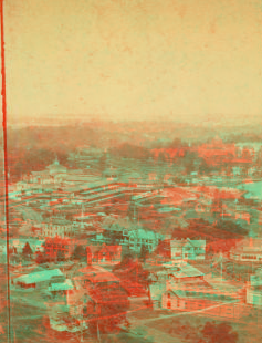 Bird's-eye view from the Observatory. George's Hill, Fairmont Park. 1876