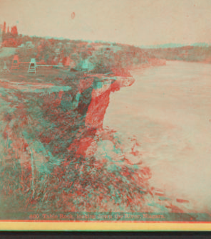 Table Rock, looking down the River, Niagara. 1860?-1895?