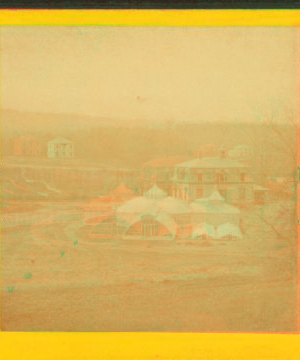 [View of the Massachusetts Agricultural College, showing the plant house.] 1869?-1880?