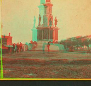 [View of a civil war monument.] 