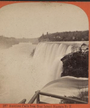 American Falls from Goat Island, Niagara, N.Y. 1860?-1895?