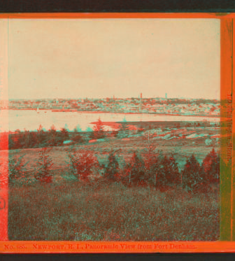 Newport, R.I., Panoramic view from Fort Denham. 1860?-1900? [ca. 1875]