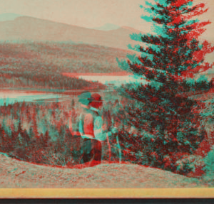 The Mountain House and Valley of the Lakes, from North Mt. High Peak and Round Top in the distance. [1863?-1880?]