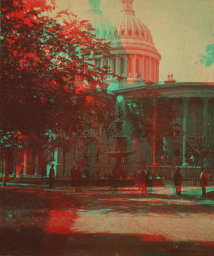 Fountain in the Park. 1870?-1885? [ca. 1875]