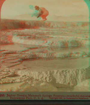 Jupiter Terrace, Mammoth Springs Fountain ñ wonderful deposits ñ Yellowstone Park, U.S.A. 1901, 1903, 1904