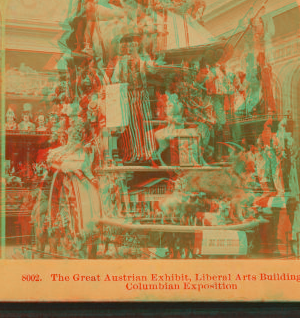 The Great Austrian exhibit, Liberal Arts building, Columbian Exposition. 1893