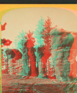 Druidical stones, Manitou Park. 1865?-1890?