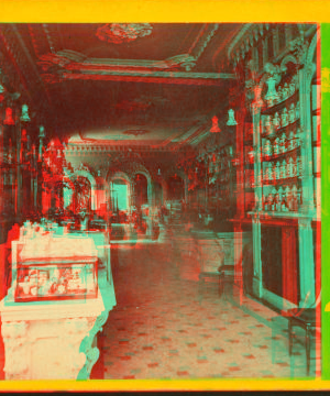 Interior of apothecary's store. 1860?-1870?