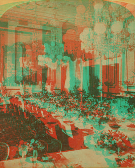 State Dining Room in the President's House. 1870-1899 1870?-1899?